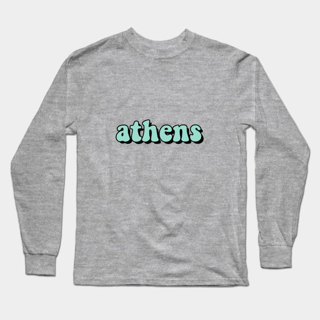 Mint Athens Long Sleeve T-Shirt by AdventureFinder